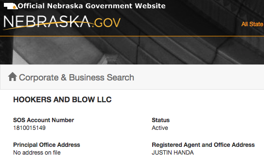 Secretary of State's webpage 