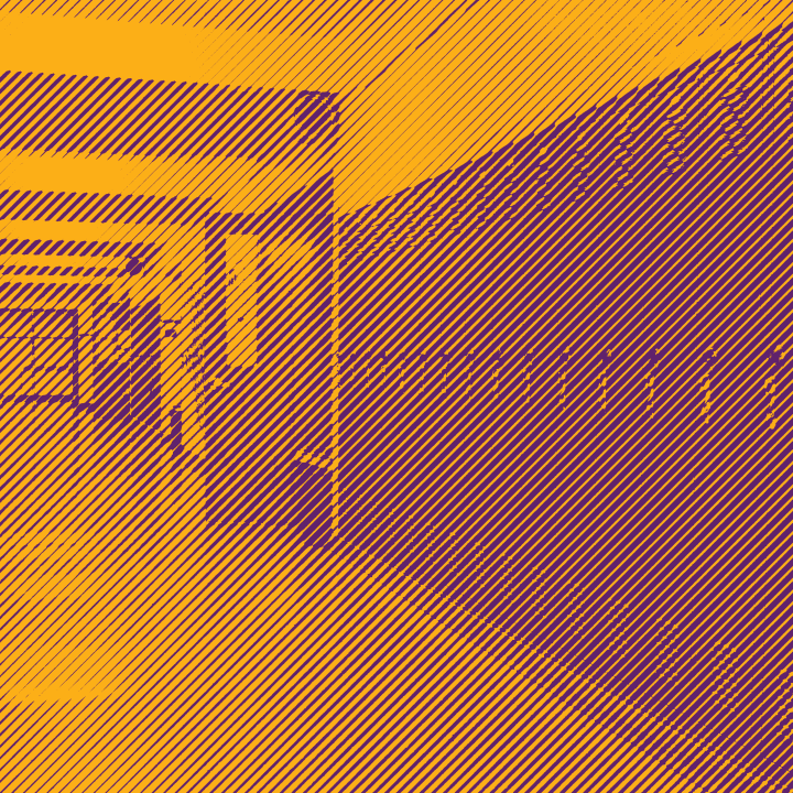 Photo of an empy school hallway